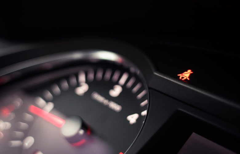 Warning lights on dashboard